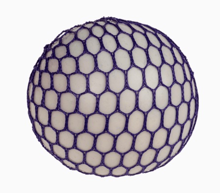 Produktbild Out of the blue Quetschball im Netz sortiert