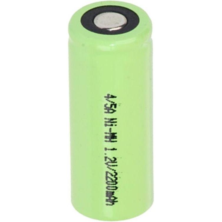 AccuCell Akku 4/5A Size 4/5A ohne Lötfahne (1 Stk., 2200 mAh, Akku), Akku Ladegerät