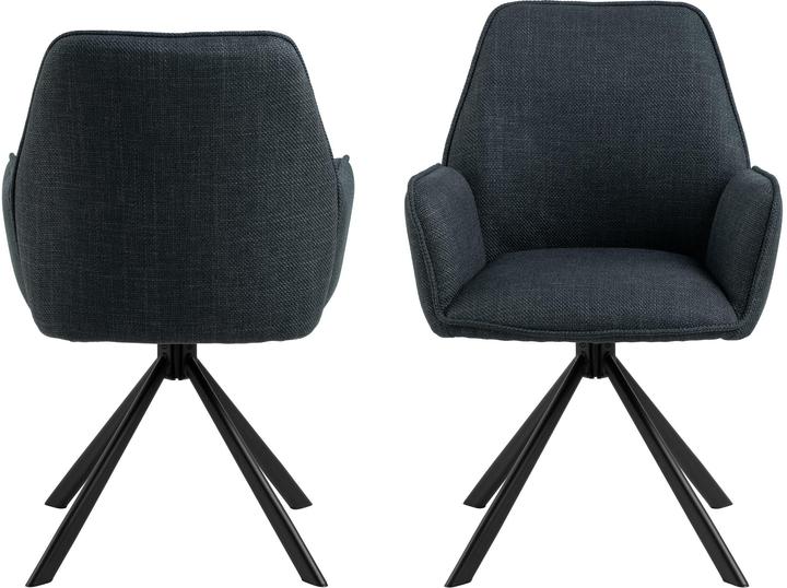 Produktbild AC Design Stuhl Glenda, 2 Stück, Anthrazit