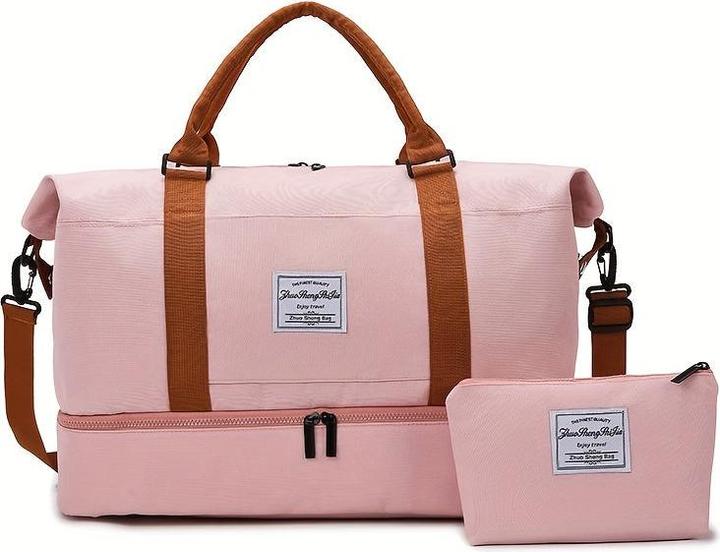 Produktbild Only-Bags.Store 2tlg. Reisetaschenset mit Kulturbeutel, grosse Kapazität Crossbody Weekender Overnight Bag (55 l)