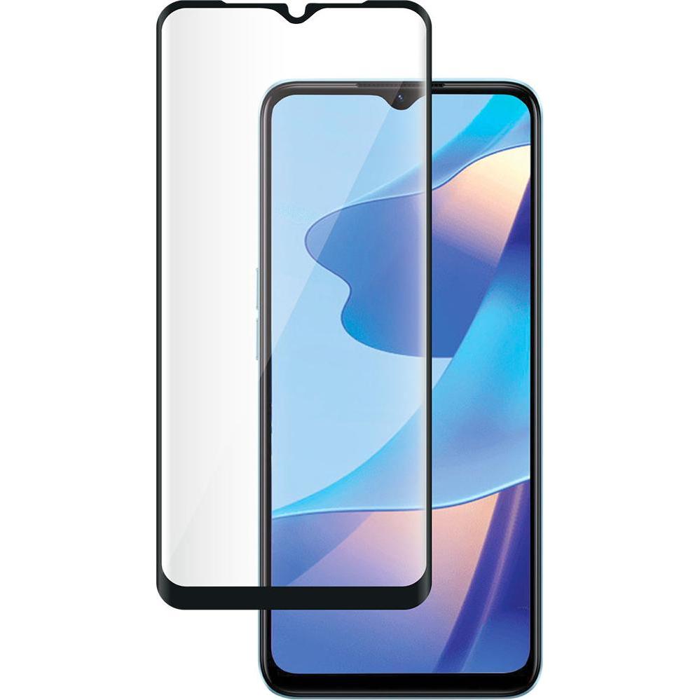 Bigben Glas Schutzfolie, Bildschirmschutz (1 Stück, Realme C33, Oppo A17k), Smartphone Schutzfolie, Schwarz, Transparent