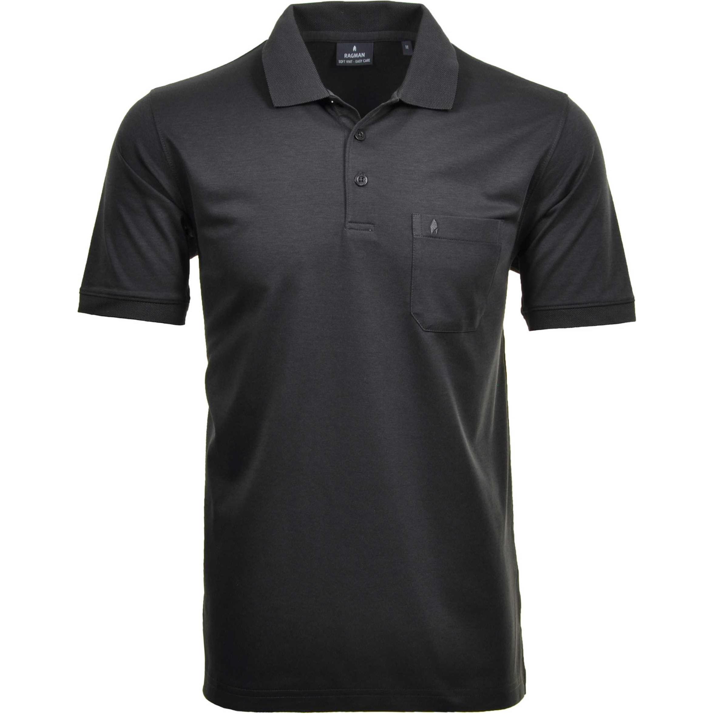 Ragman, Herren, Shirt, Poloshirt, Grau, (4XL)