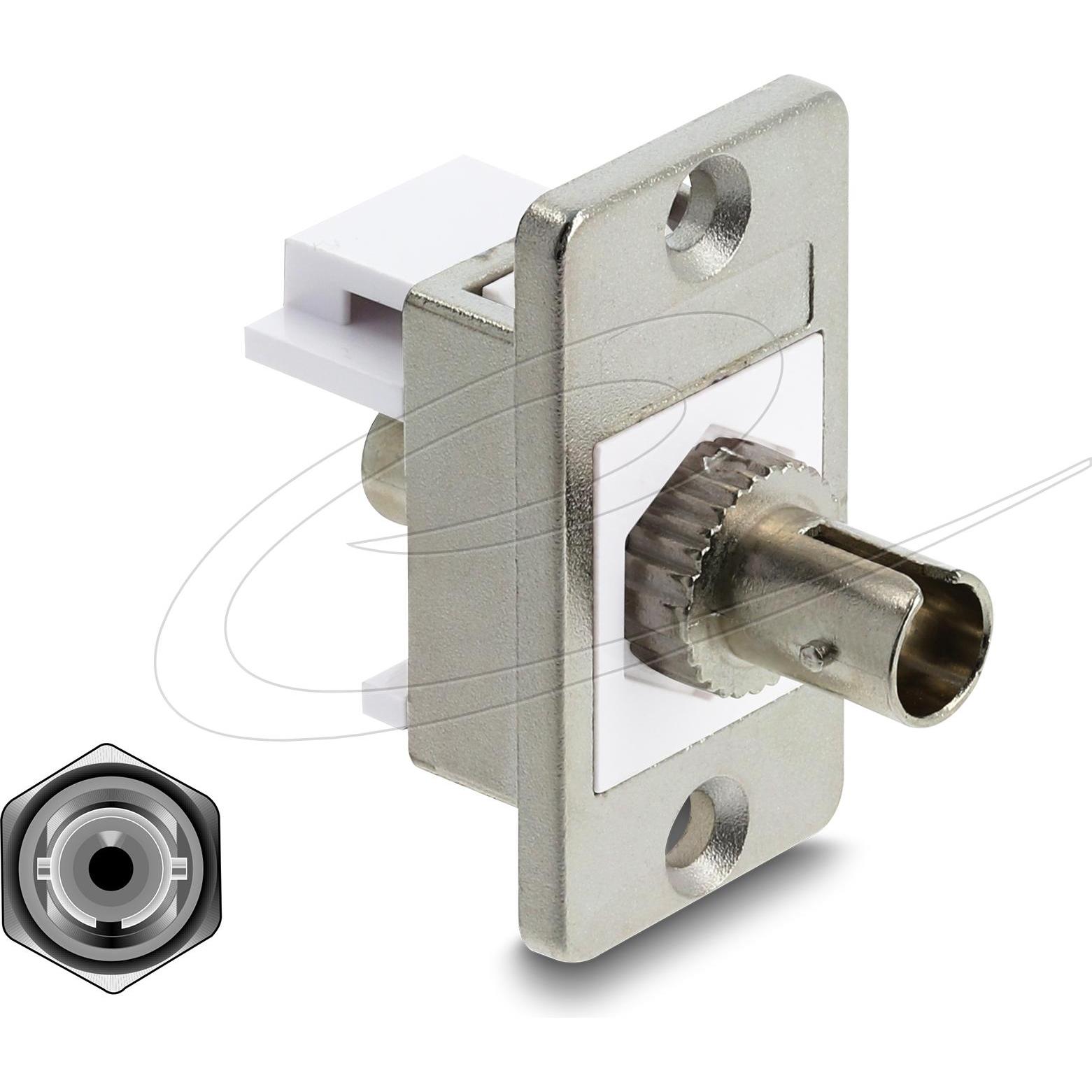 Delock Panel Mount ST Simplex Buchse zu ST Simplex Buchse si - Galaxus