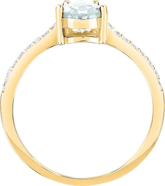 Produktbild Morellato Elegant gold-plated ring with zircons Tesori SAIW2100 - Circuit: 58 mm (58, 925 Silber)