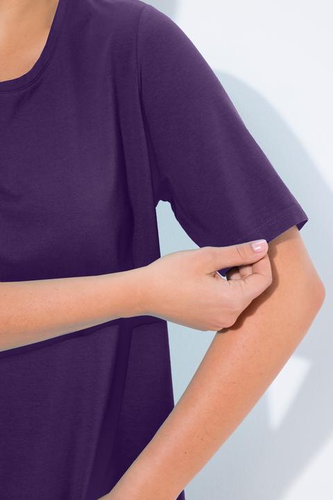Actual product image Ulla Popken Essential Round Neck Stretch Tee (54)