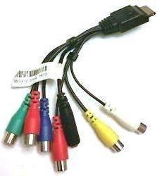 Actual product image Samsung BN39-01900A, replacement AV/component adapter (AV-Connector)