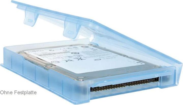 Productafbeelding LogiLink HDD box voor externe 2,5" harde schijven, blauw Beschermende box, tropisch en waterbestendig