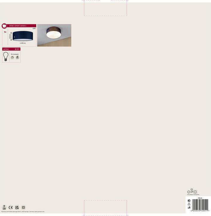 Immagine prodotto Paulmann Mari (1500 lm, E27)