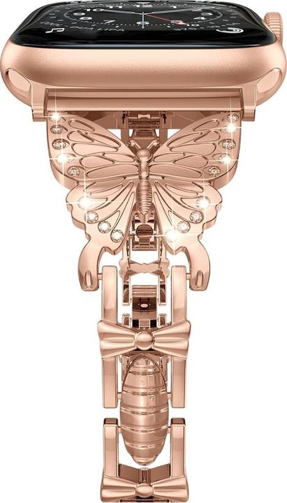 Actual product image EKO Watch bracelet stainless steel butterfly pink (22 mm, Stainless steel)