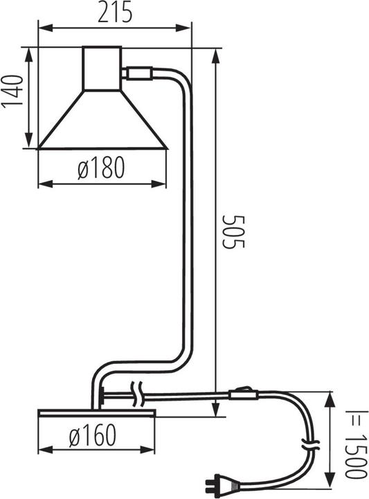Produktbild Kanlux Tischleuchte NEDIA E14 E14 Weiss 34476 (E14)