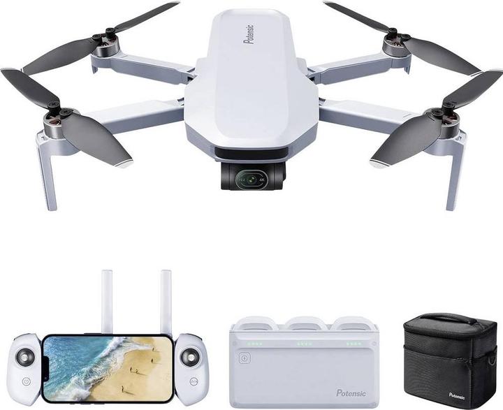 Actual product image Potensic ATOM Quadrocopter RtF Kameraflug, GPS-Funktion, Einsteiger Grau (32 min, 249 g, 12 Mpx)