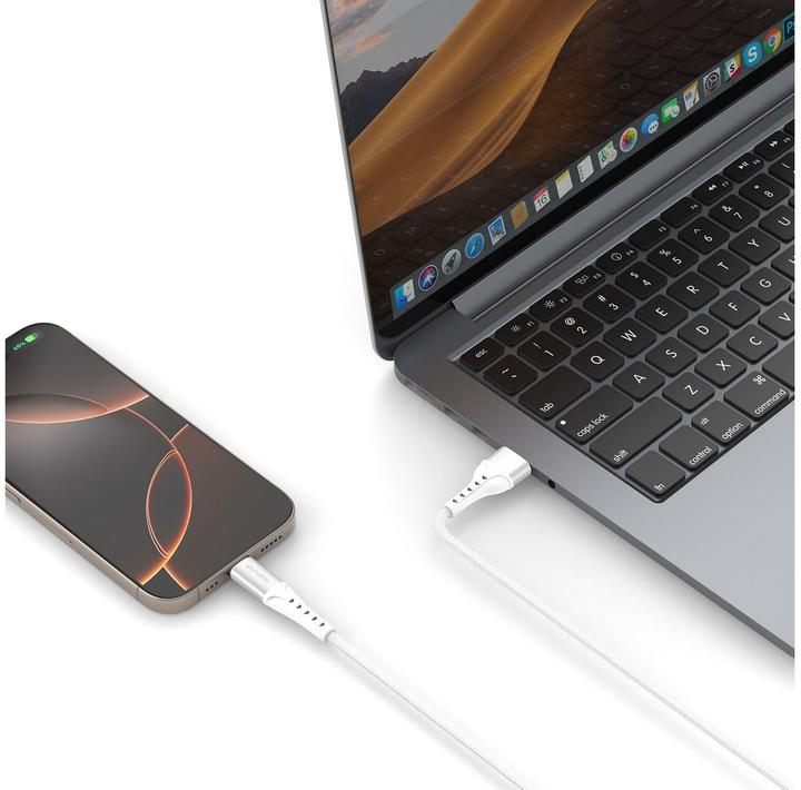 Actual product image 4smarts USB 2.0-Kabel Data and charging cable USB C (1.50 m, USB 2.0, 18 W)