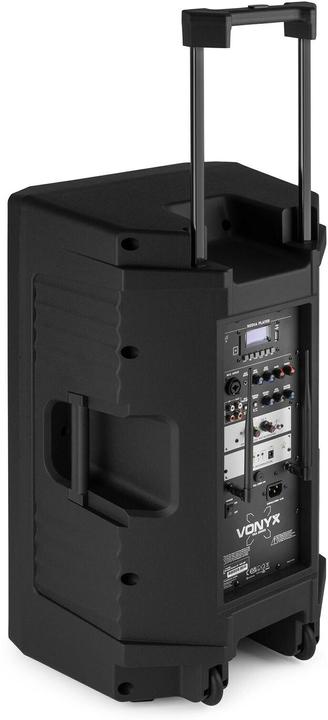 Actual product image speaker - Vonyx VSA700 - Trolley speaker met Bluetooth en 2 draadloze microfoons - 1000W (Active)