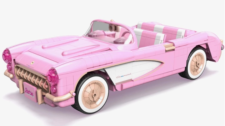 Immagine prodotto Mattel MEGA Barbie The Movie ’56 Corvette Stingray Collector Building Set 1/18