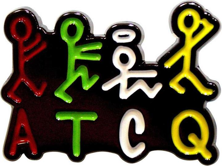Produktbild A Tribe Called Quest Strichmännchen Abzeichen Vernickelt ZinkLegierung Emaille Logo