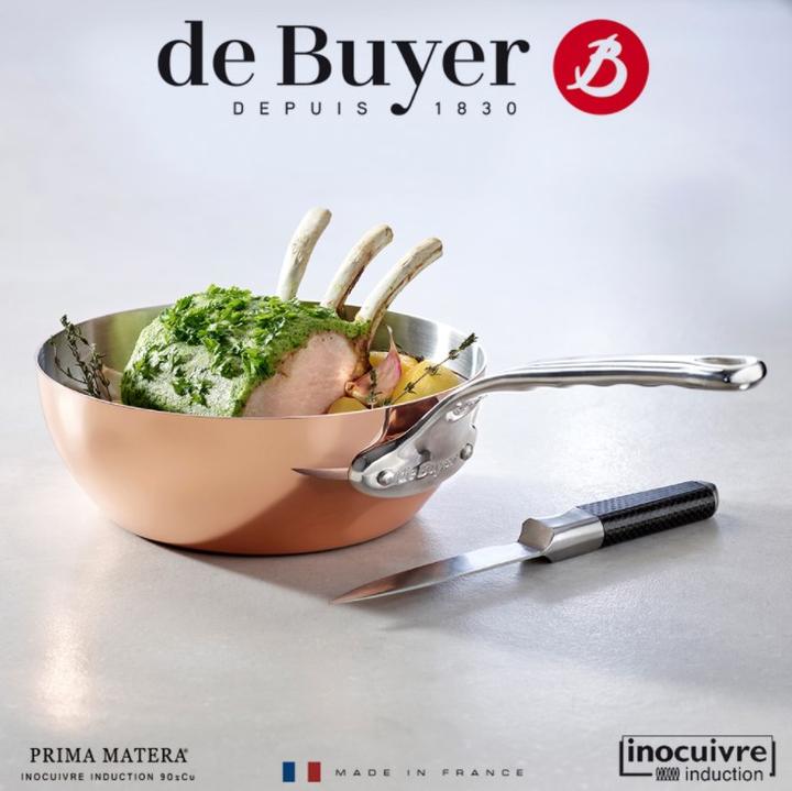 Image du produit de Buyer prima matera (24.50 cm, Poêle à frire, Cuivre, Acier inoxydable)