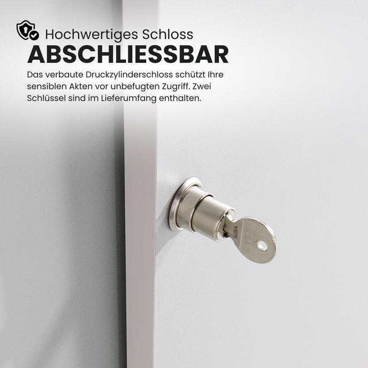 Produktbild Bümö Schiebetürenschrank office - 2 Ordnerhöhen (120 x 40 x 75 cm)