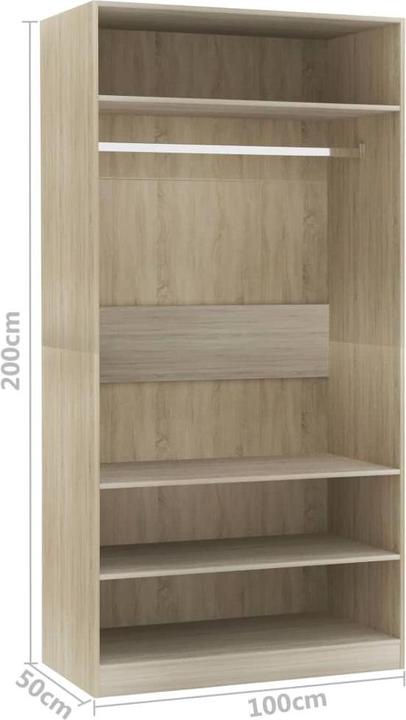 Actual product image vidaXL Cam (100 x 50 x 200 cm)