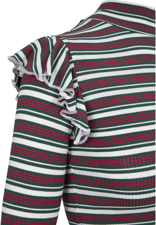 Produktbild Urban Classics Ladies Rib Striped Volant Turtleneck L/S (3XL)