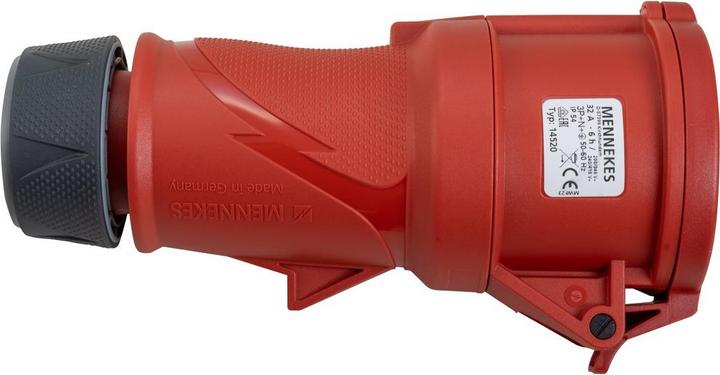 Actual product image Psso CEE extension 32A 5x6 10m red (10 m, CEE 32/3)