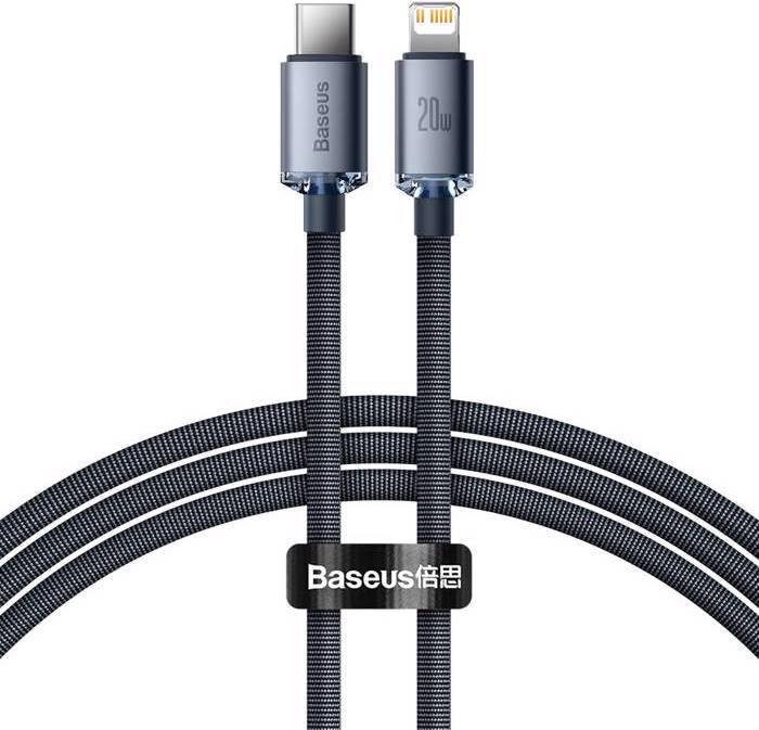 Produktbild Baseus Crystal Shine Series Fast Charging Data Cable Type-C to iP 20W 2m Purple (2 m, USB 2.0, 20 W)
