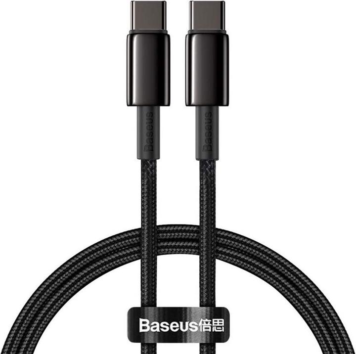 Produktbild Baseus Display Fast Charging Data Cable Type-C to Type-C 100W 2m Green (2 m, USB 2.0, 100 W)