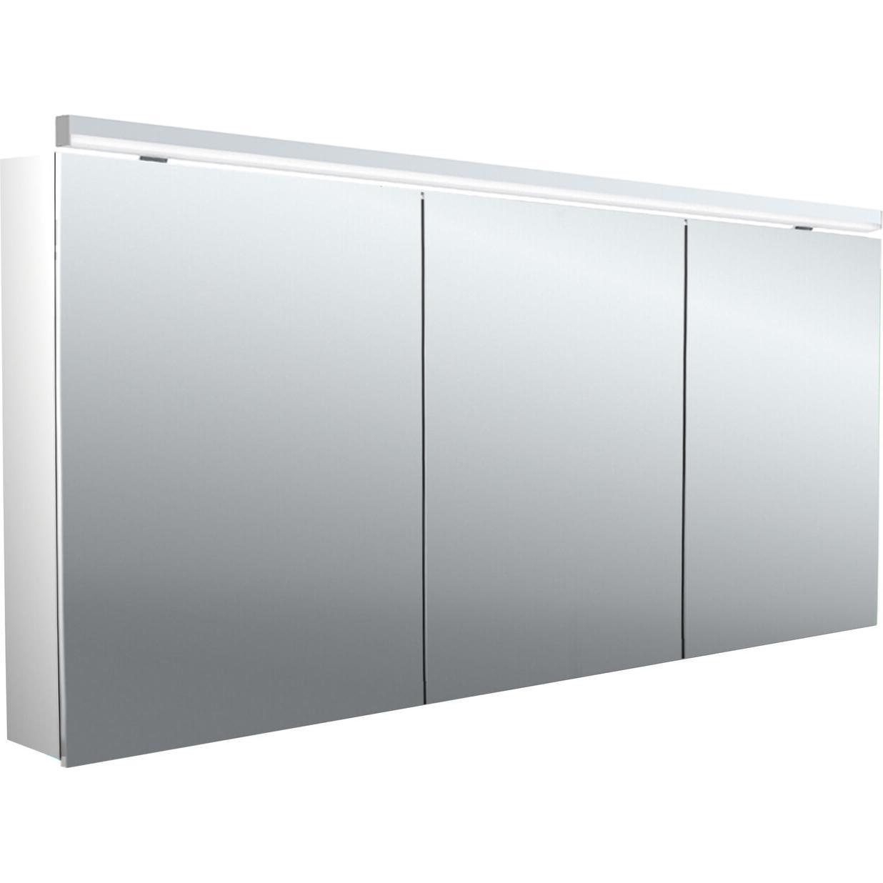 Emco, Spiegelschrank, pure 2 Classic LED Lichtspiegelschrank mit Aufsatzleuchte, 3 Türen, 1600x711x153mm, 979705507