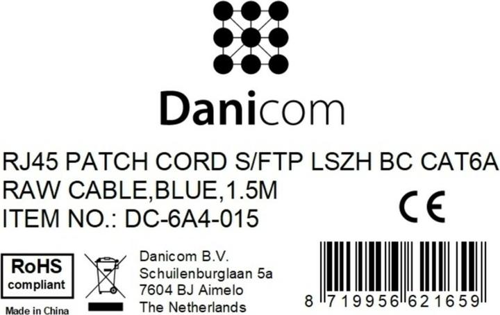 Produktbild Dsit CAT 6a Netzwerkkabel LSOH (CAT6a, 1.50 m)