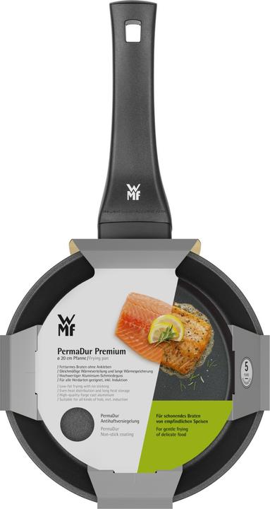 Productafbeelding WMF Koekenpan met antiaanbaklaag 20 cm Permadur Premium Inductiecoating (20 cm, Koekenpan, Gegoten aluminium)