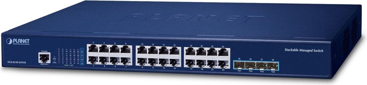 Actual product image Planet L3 24-Port GE + SFP+ Managed SGS-6310-24T4X (28 Ports)