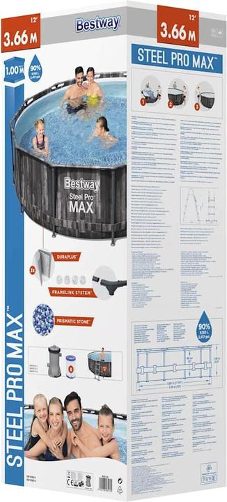 Actual product image Bestway Steel Pro Max (366 x 100 cm)