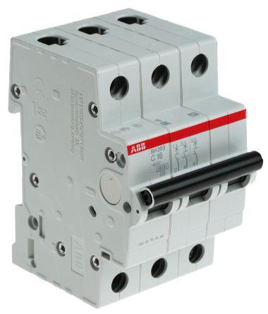 Immagine prodotto ABB MINI INTERRUTTORE SH203-C16A 3P 6KA
