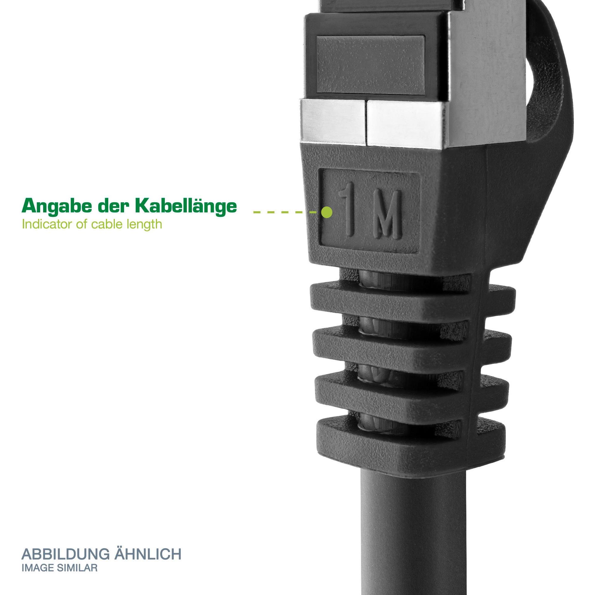 Thumbnail - InLine Patchkabel S/FTP PiMf Cat.6 250MHz PVC Kupfer grau 0.425m (S/FTP, CAT6, 0.43 m), Netzwerkkabel