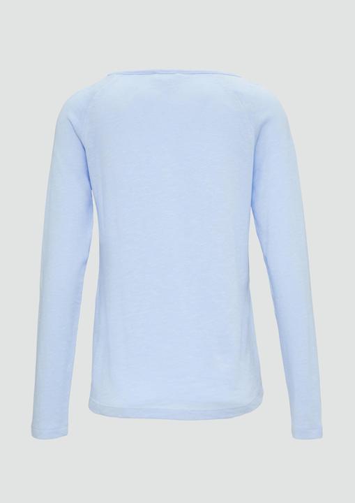 Image du produit S.Oliver T-Shirt Langarmshirt mit Flammgarnstruktur und Raglanärmeln (42)