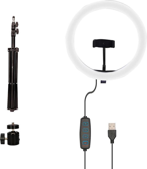 Produktbild KSIX Kit Studio Live Max LED Ring With Floor Tripod 1.60 M For Smartphone (Ringlicht)
