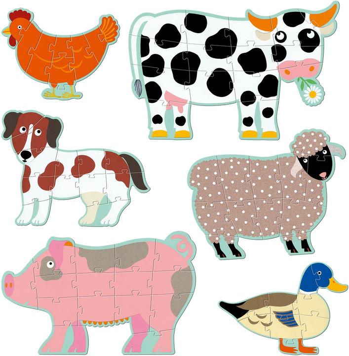 Image du produit Djeco Puzzle géant Honoré et ses amis 9/12/15 pièces (36 pièces)