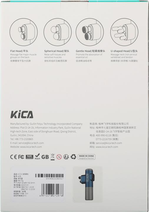 Immagine prodotto FeiYu Tech FeiyuTech Massaggiatore a vibrazione KiCA 3 Grigio (3 Passi, 1200 min)