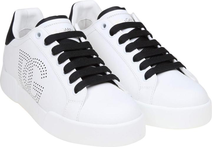 Produktbild Dolce & Gabbana portofino light sneakers in black and white leather (41)