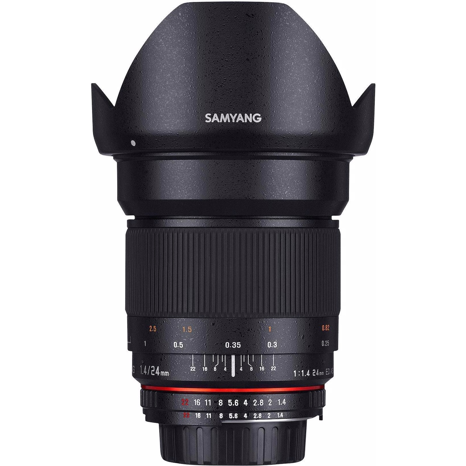 Samyang 24mm f/1.4 ED AS IF UMC - Canon EF (Canon EF, Micro Four Thirds, APS-C / DX, Vollformat), Objektiv, Schwarz