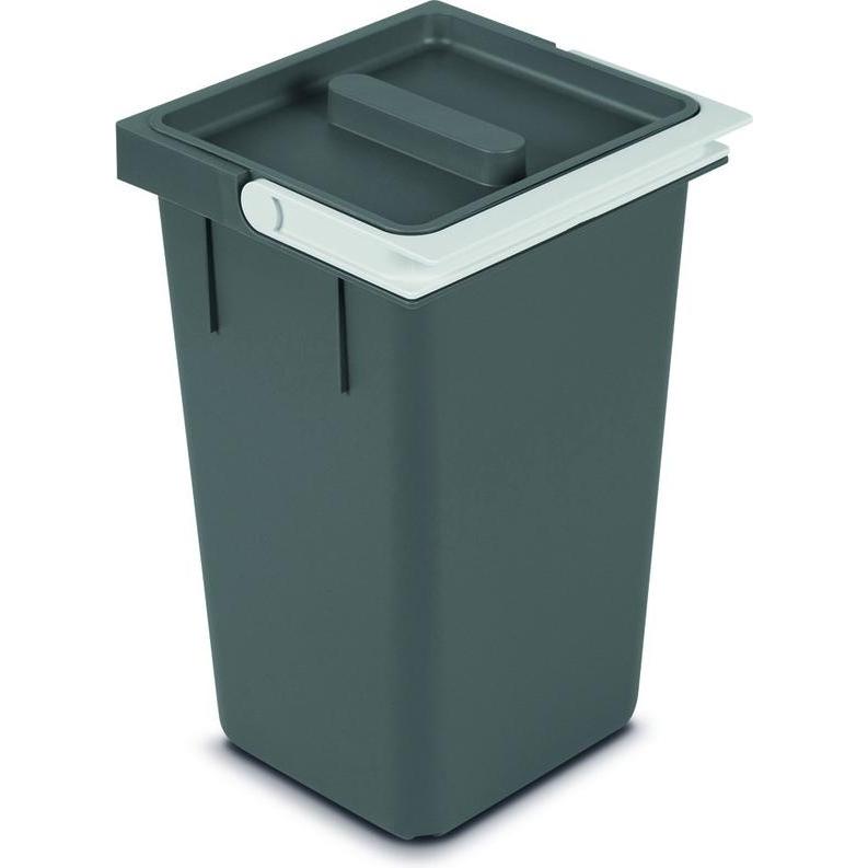 Müllex Behälter 8-Liter X-LINE, komplett, Abfalleimer, Grau