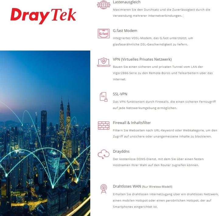 Productafbeelding Draytek Vigor 2866Vac