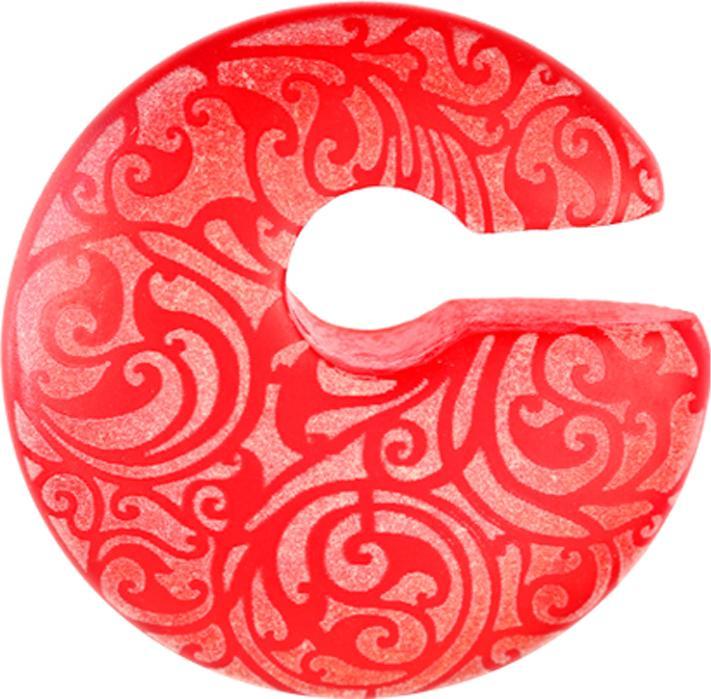 Image du produit Star Piercing Ohrgewicht rot Mandala Blume aus Glas (sans laiton, Verre)