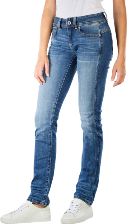 Immagine prodotto G-Star Midge Zip Mid Straight Jeans medio indaco invecchiato (W31/L32)