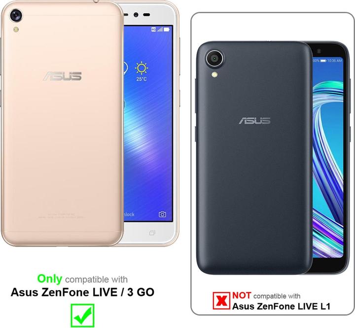 Immagine prodotto Cadorabo Libro con copertina con funzione di stand (Asus Zenfone Live, Asus Zenfone 3 Go)