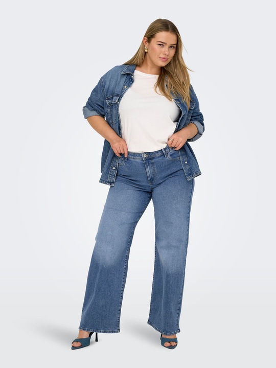 Immagine prodotto Only CARSALLY Mittlere Taille Weiter Beinschnitt Jeans Jeans mit weitem Bein (W44/L32)