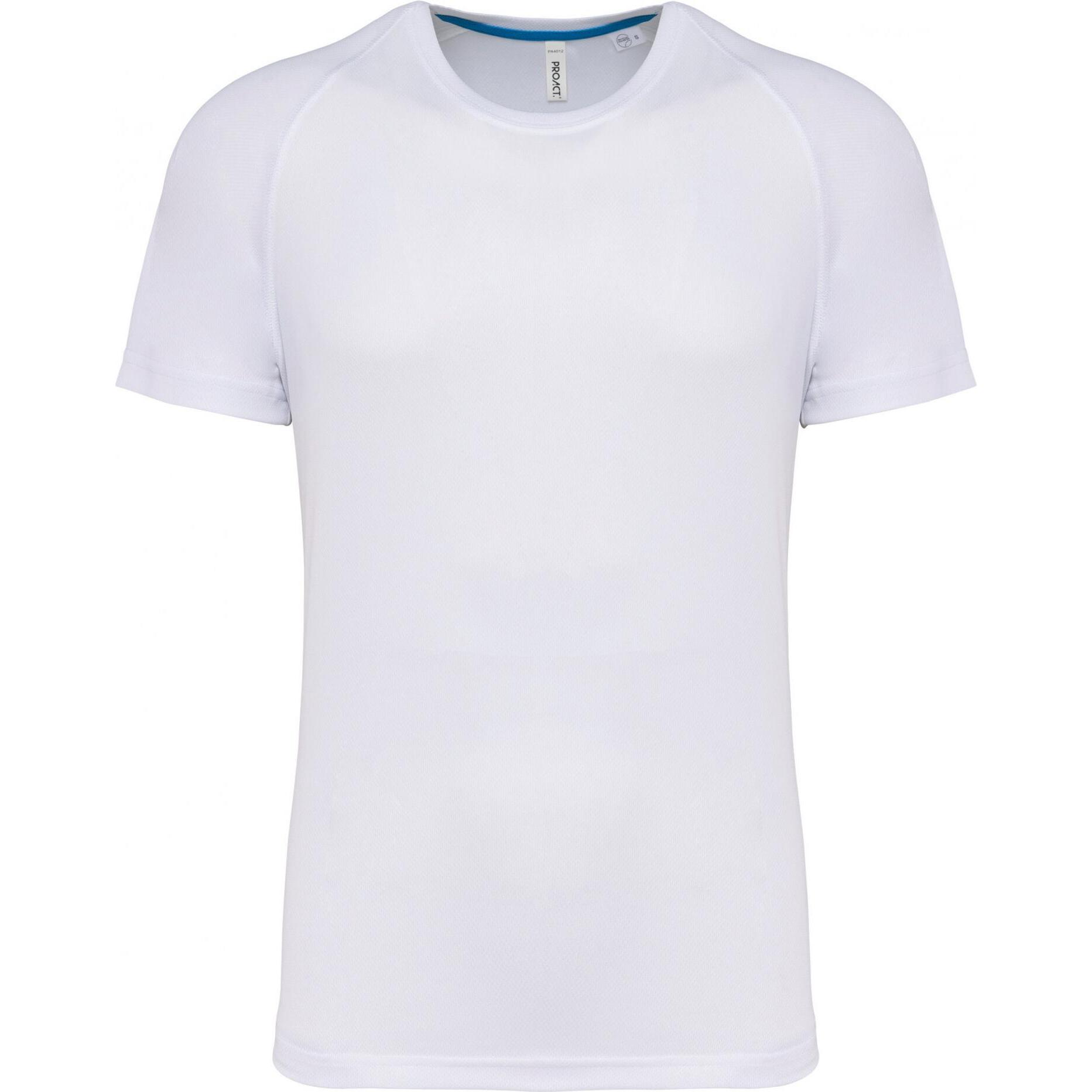 Thumbnail - Proact, Herren, Sportshirt, Recyceltes Rundhalstrikot (L), Weiss, L