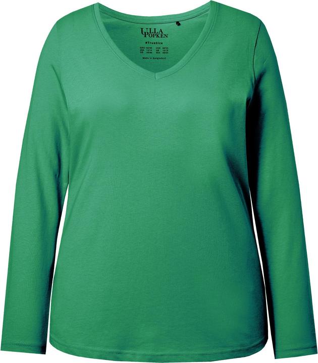 Produktbild Ulla Popken Shirt, Slim, V-Ausschnitt, Langarm (54)