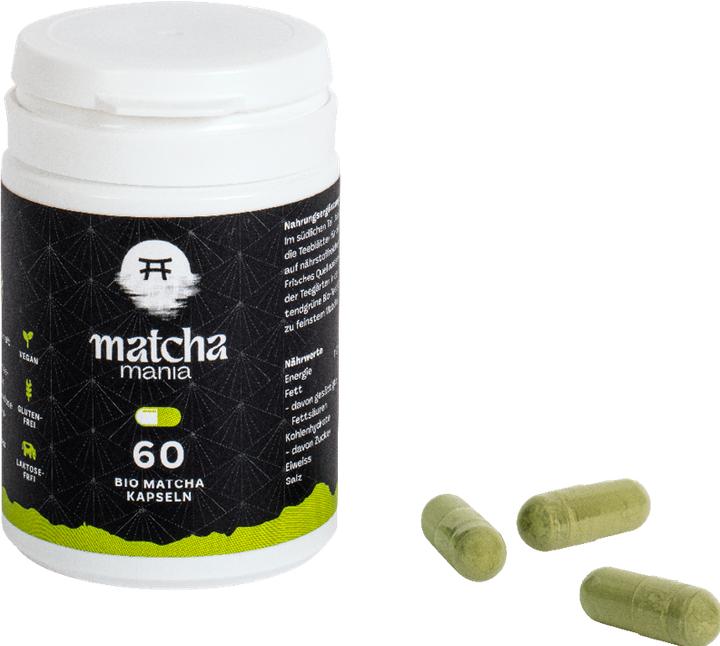 Produktbild Matcha Mania Bio Matcha Kapseln