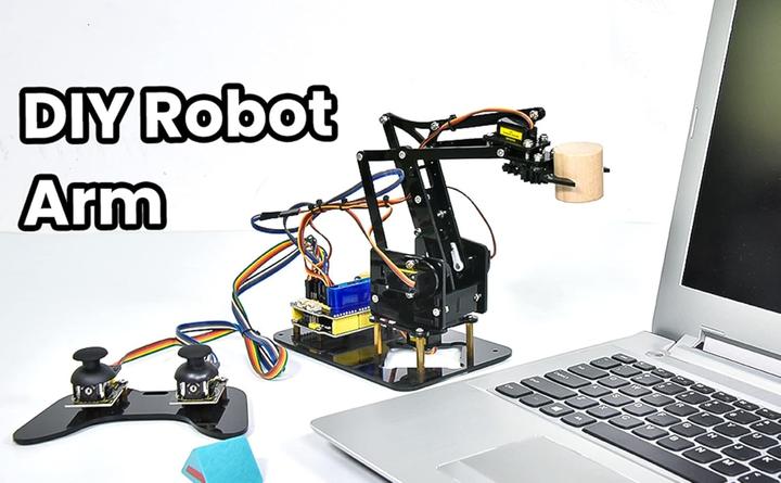Produktbild Keyestudio Roboterarm Bausatz mit Servosteuerung