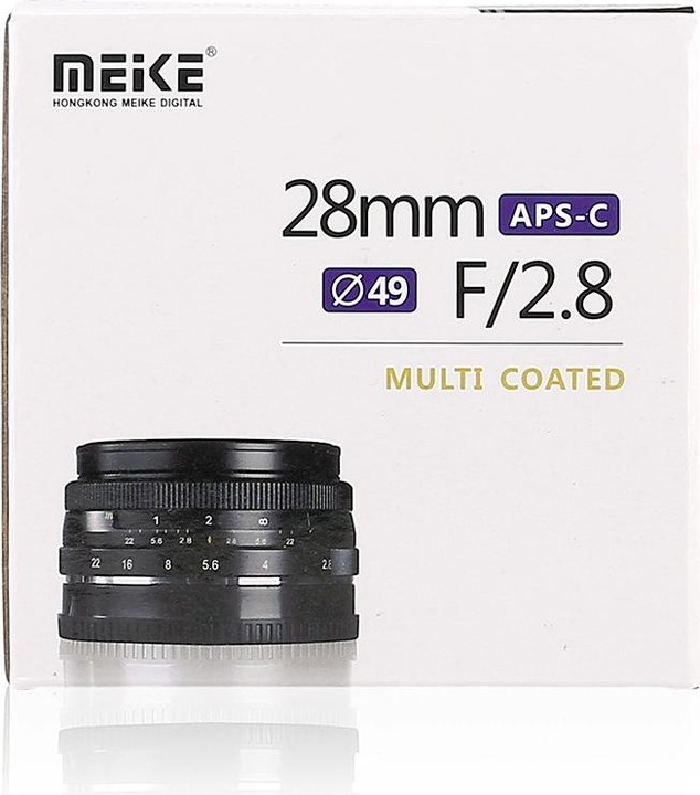 Actual product image Meike 28mm f/2.8 Fuji X (Fujifilm X, APS-C / DX)